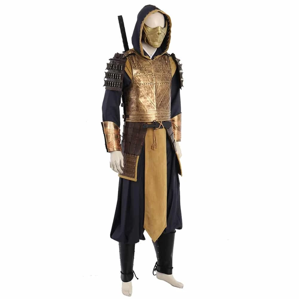 2021 Movie Deluxe Mortal Kombat Scorpion Hanzo Hasashi Cosplay Costume 6 2021 Movie Deluxe Mortal Kombat Scorpion Hanzo Hasashi Cosplay Costume - Image 4