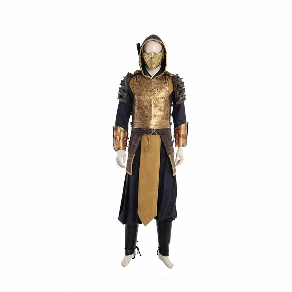 2021 Movie Deluxe Mortal Kombat Scorpion Hanzo Hasashi Cosplay Costume 3 2021 Movie Deluxe Mortal Kombat Scorpion Hanzo Hasashi Cosplay Costume