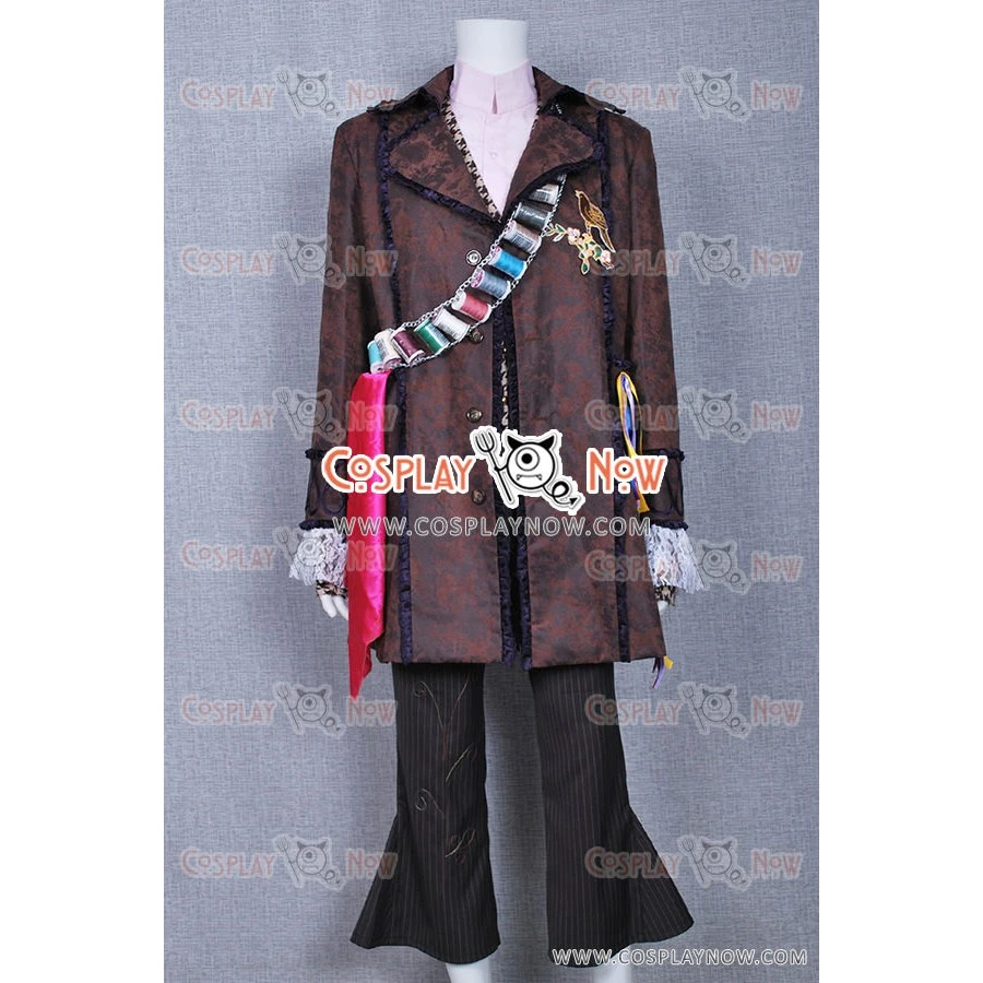 Alice In Wonderland Johnny Depp Mad Hatter Cosplay Costume 3 Alice In Wonderland Johnny Depp Mad Hatter Cosplay Costume