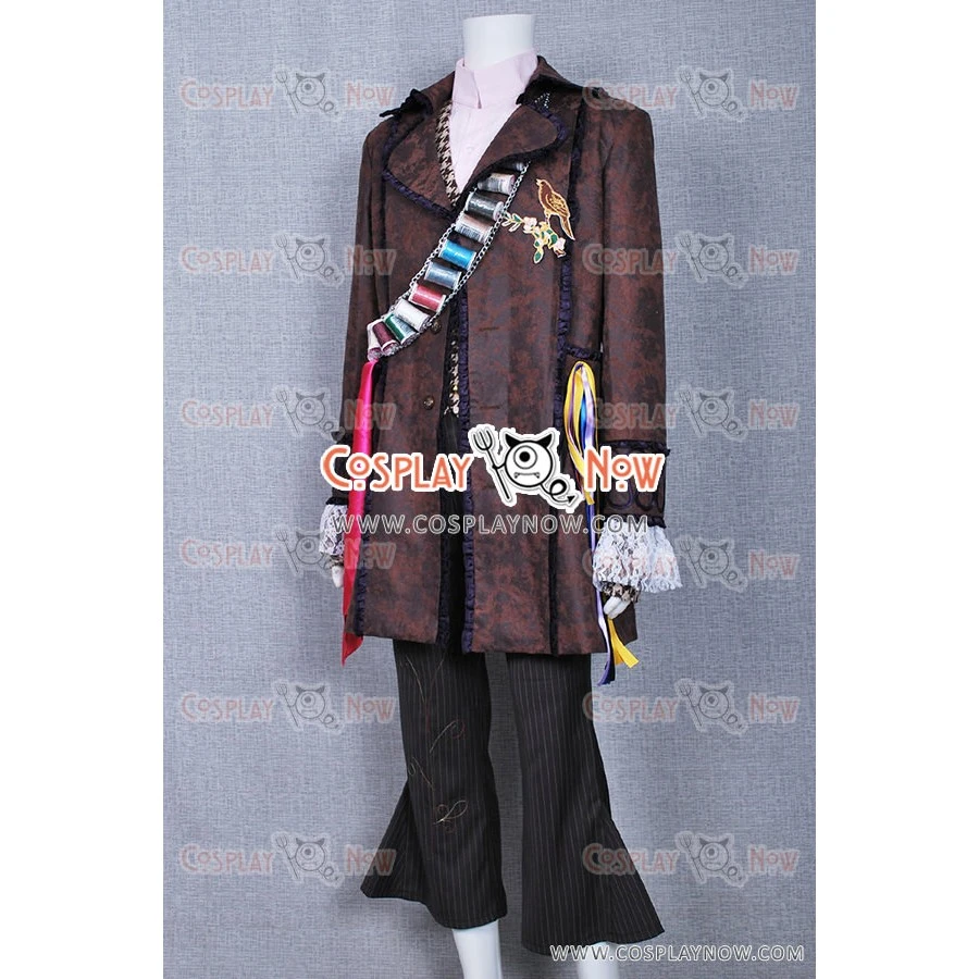 Alice In Wonderland Johnny Depp Mad Hatter Cosplay Costume 7 Alice In Wonderland Johnny Depp Mad Hatter Cosplay Costume - Image 5