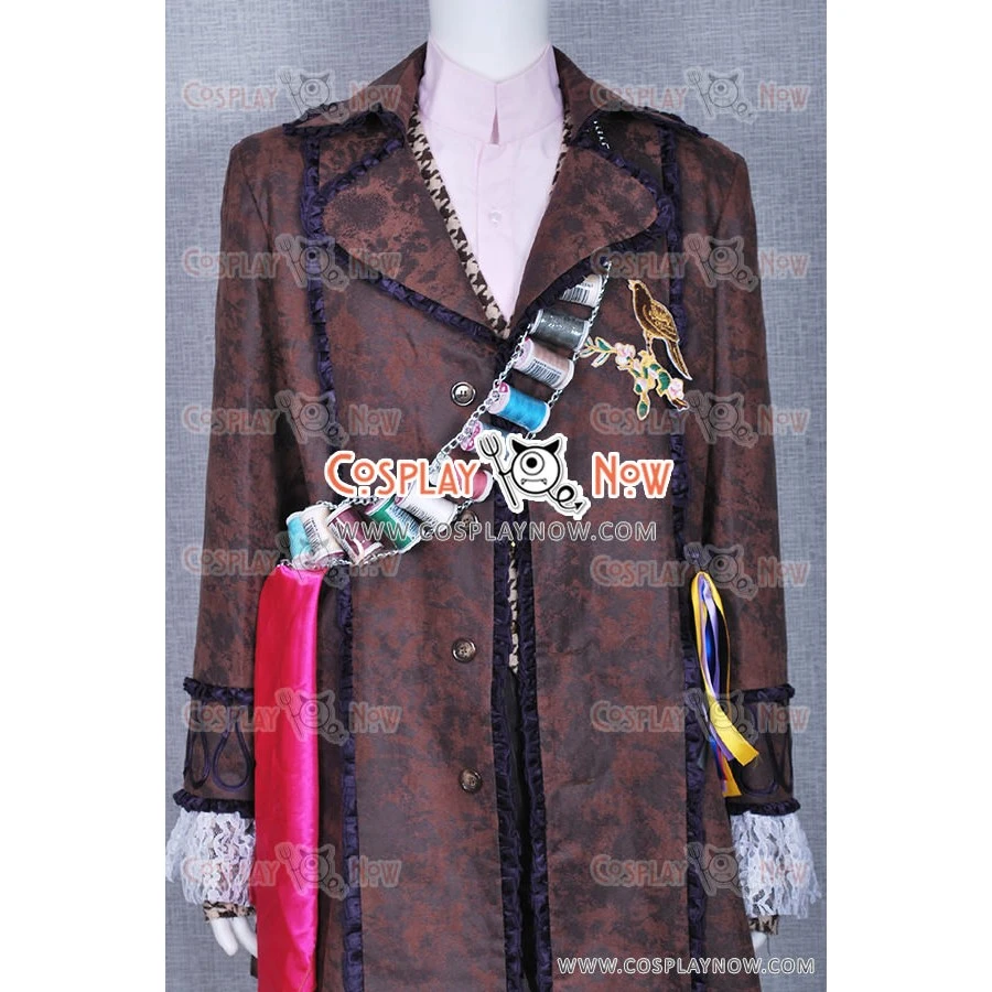 Alice In Wonderland Johnny Depp Mad Hatter Cosplay Costume 10 Alice In Wonderland Johnny Depp Mad Hatter Cosplay Costume - Image 8