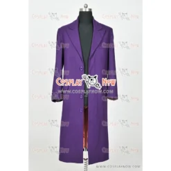 Batman Cosplay The Joker Costume Purple Trench Coat