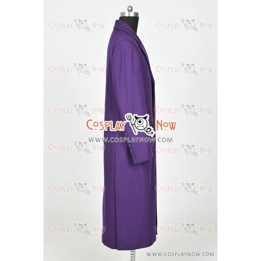 Batman Cosplay The Joker Costume Purple Trench Coat 7 Batman Cosplay The Joker Costume Purple Trench Coat - Image 5