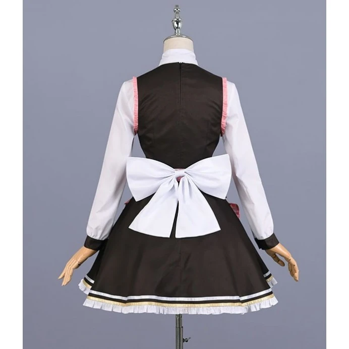 Demon Slayer Nezuko Kamado Coffee Maid Cosplay Costume 6 Demon Slayer Nezuko Kamado Coffee Maid Cosplay Costume - Image 4