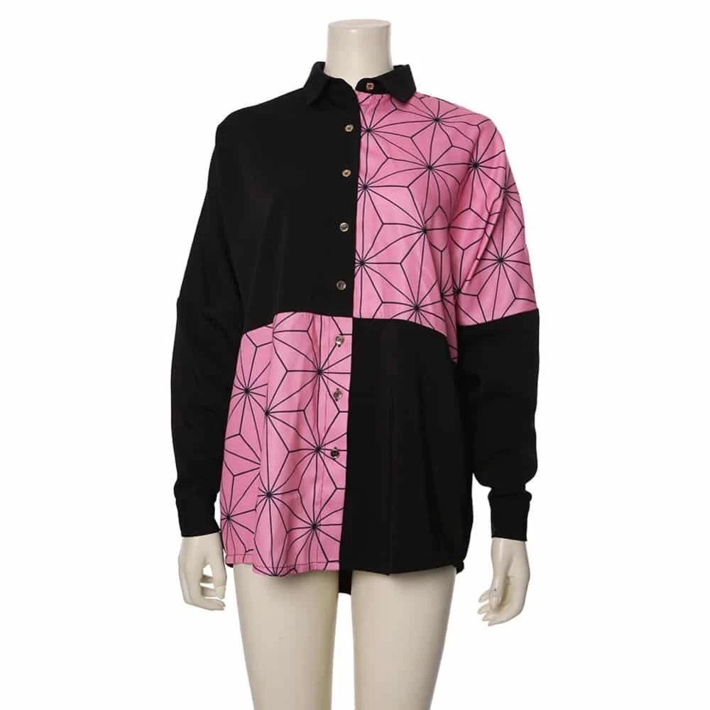 Demon Slayer Nezuko Kamado Shirt Cosplay Costume 4 Demon Slayer Nezuko Kamado Shirt Cosplay Costume - Image 2