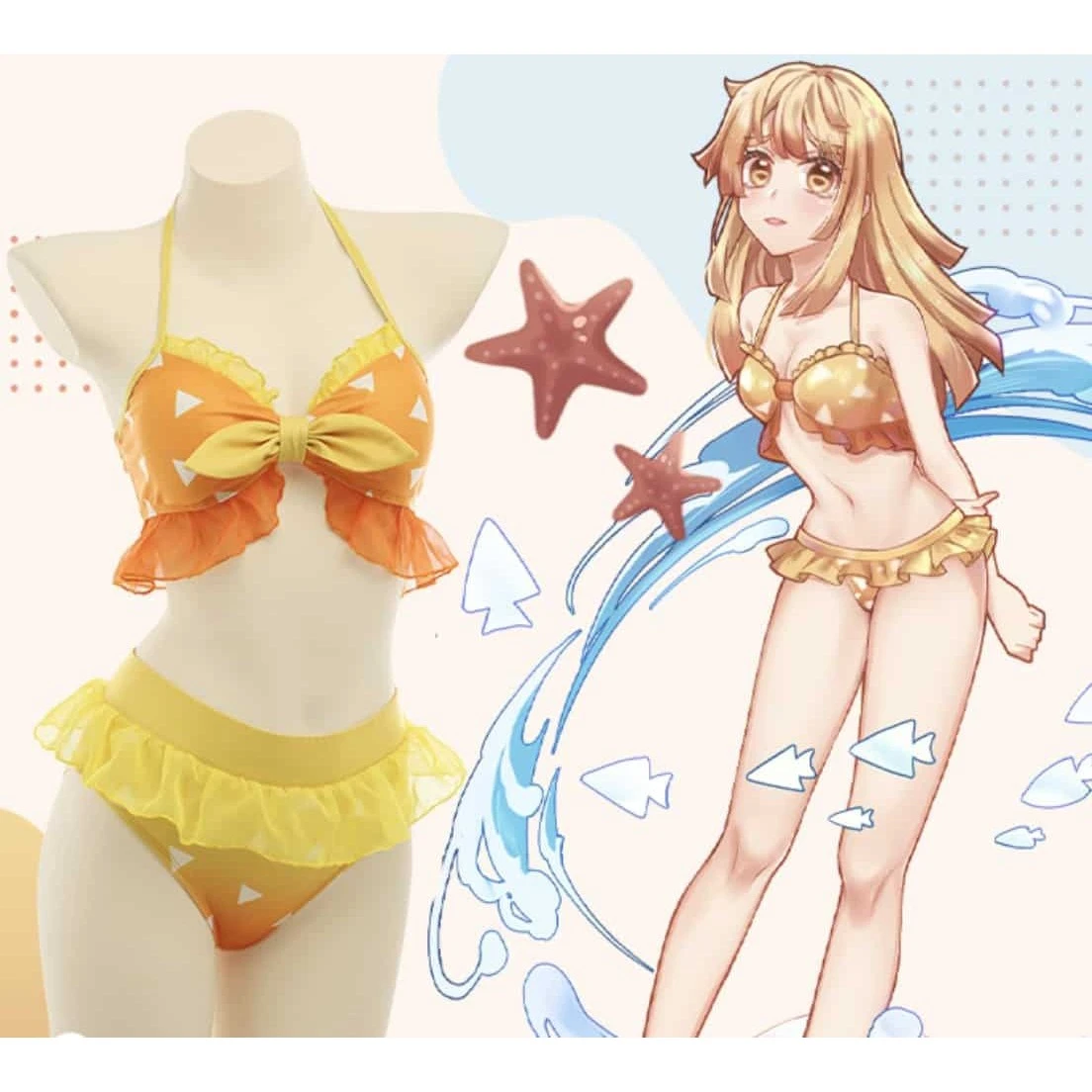 Demon Slayer Zenitsu Agatsuma Swim Cosplay Costume Version 2 3 Demon Slayer Zenitsu Agatsuma Swim Cosplay Costume Version 2