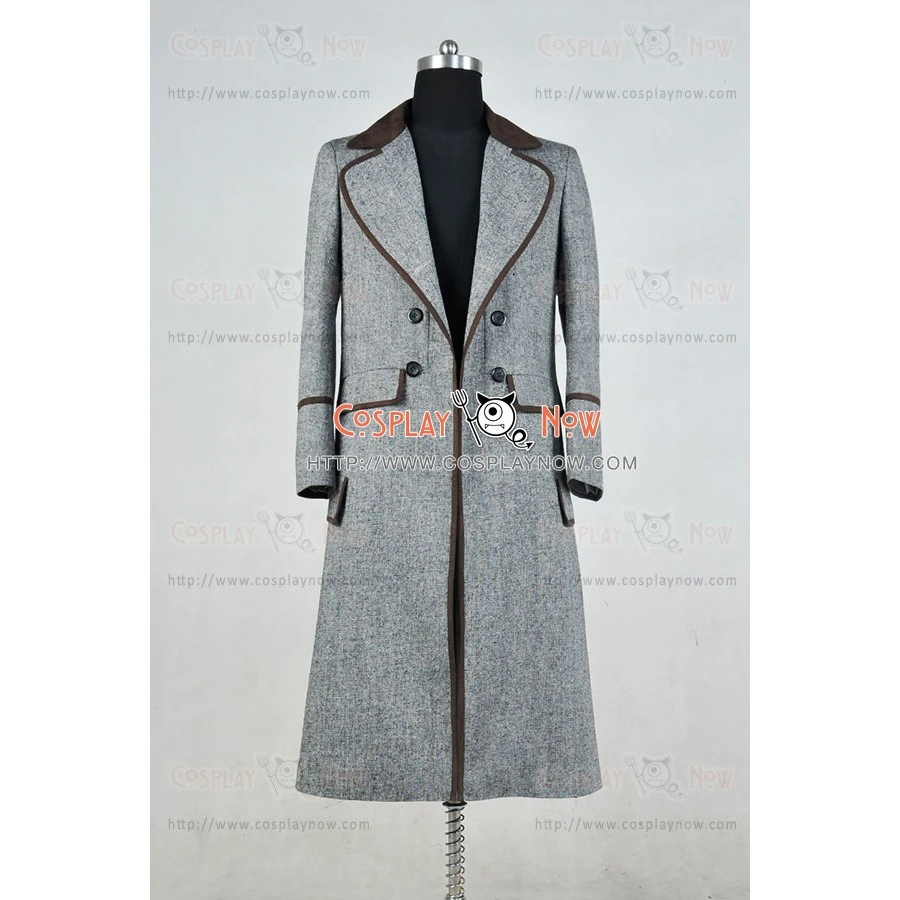 Doctor Who 4th Fourth Dr Tom Baker Cosplay Costume Gray 3 Doctor Who 4th Fourth Dr Tom Baker Cosplay Costume Gray