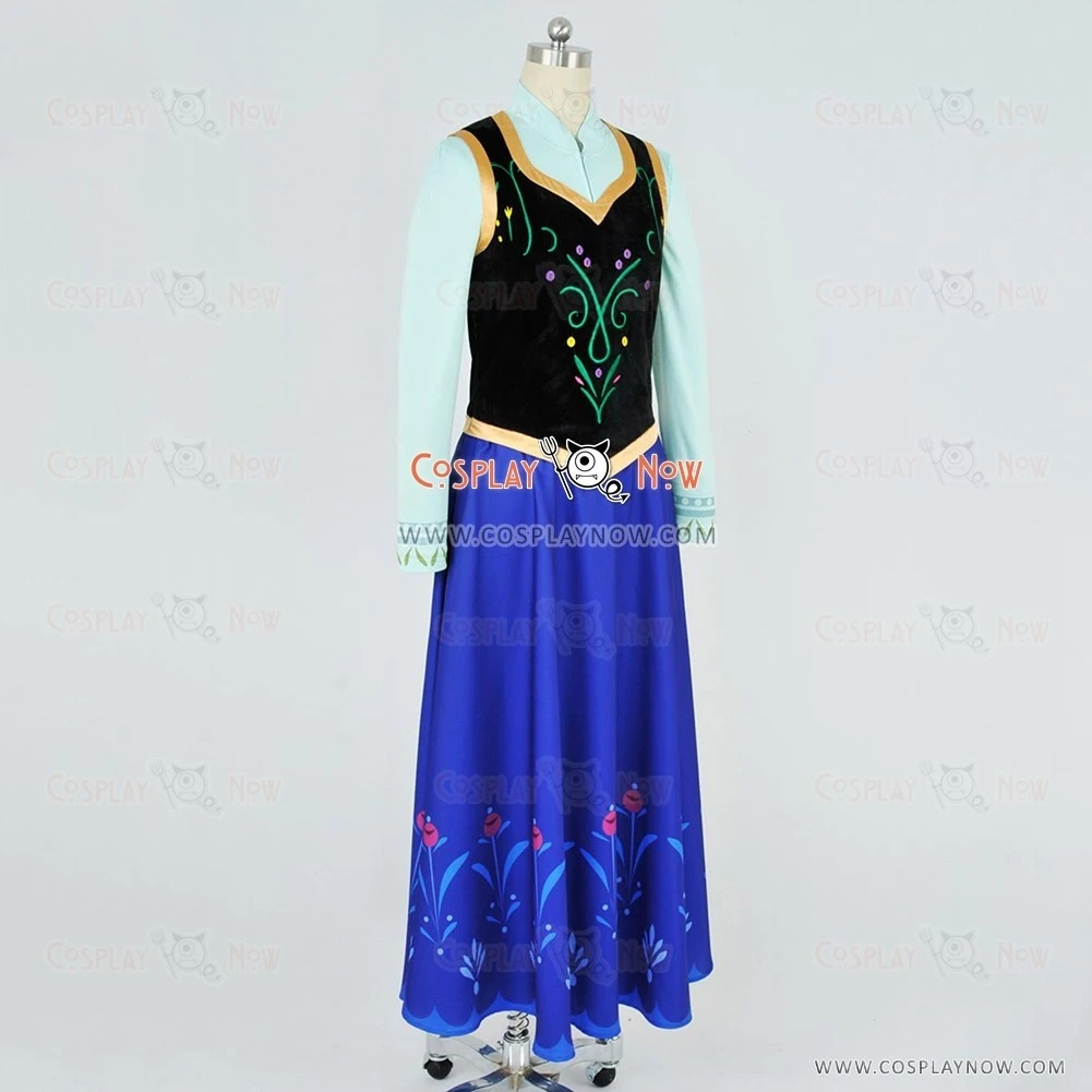 Frozen The Snow Queen Princess Anna Cosplay Costume 5 Frozen The Snow Queen Princess Anna Cosplay Costume - Image 3