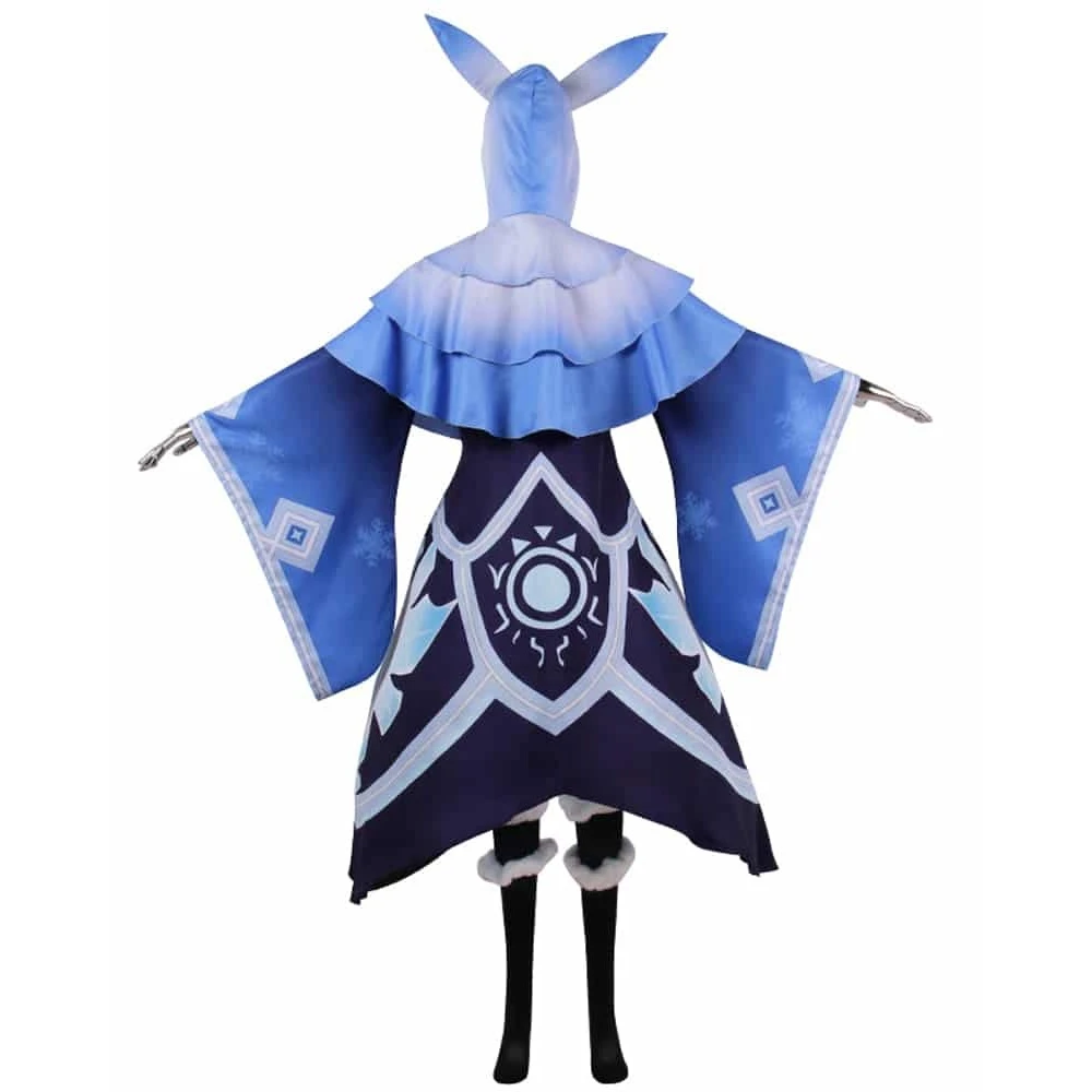 Genshin Impact Cryo Abyss Mage Cosplay Costume 4 Genshin Impact Cryo Abyss Mage Cosplay Costume - Image 2