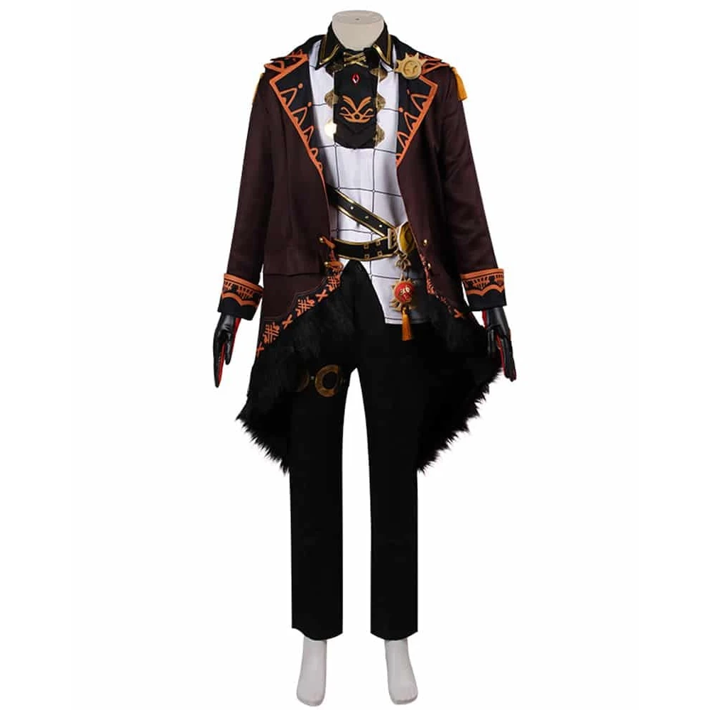 Genshin Impact Diluc Ragnvindr Cosplay Costume 3 Genshin Impact Diluc Ragnvindr Cosplay Costume