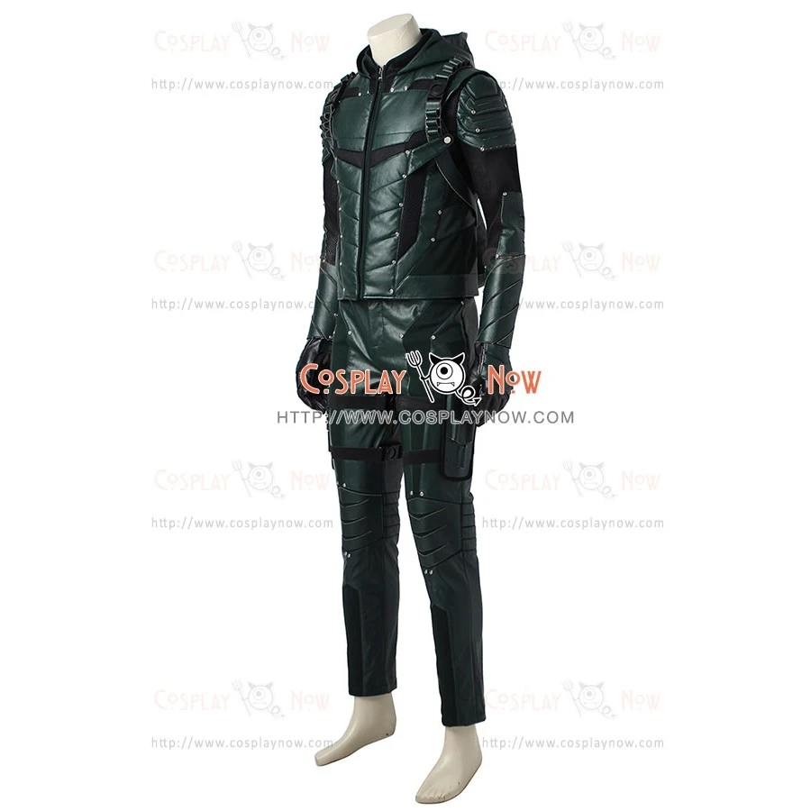 Green Arrow Season 5 Cosplay Oliver Queen Costume 6 Green Arrow Season 5 Cosplay Oliver Queen Costume - Image 4