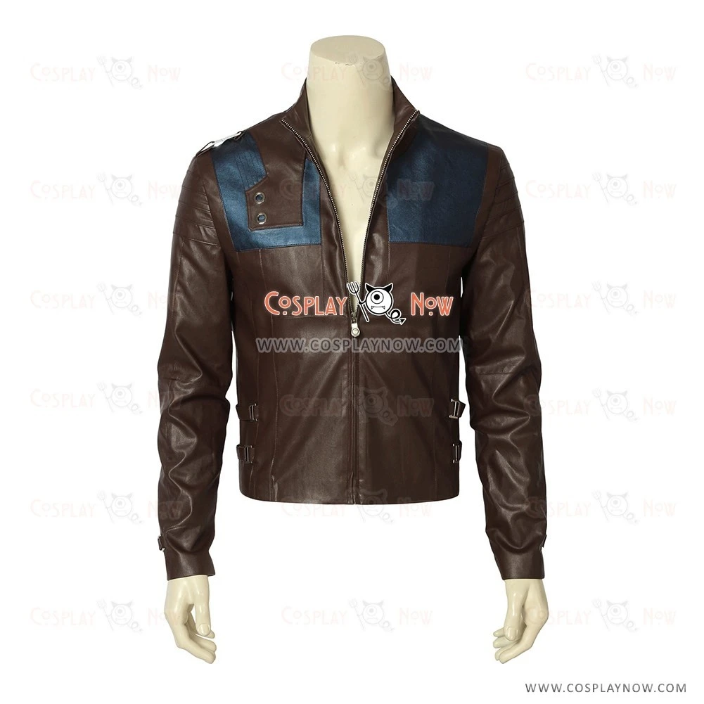 Krypton Cosplay Costume Seg-El Costume Brown Jacket 4 Krypton Cosplay Costume Seg-El Costume Brown Jacket - Image 2