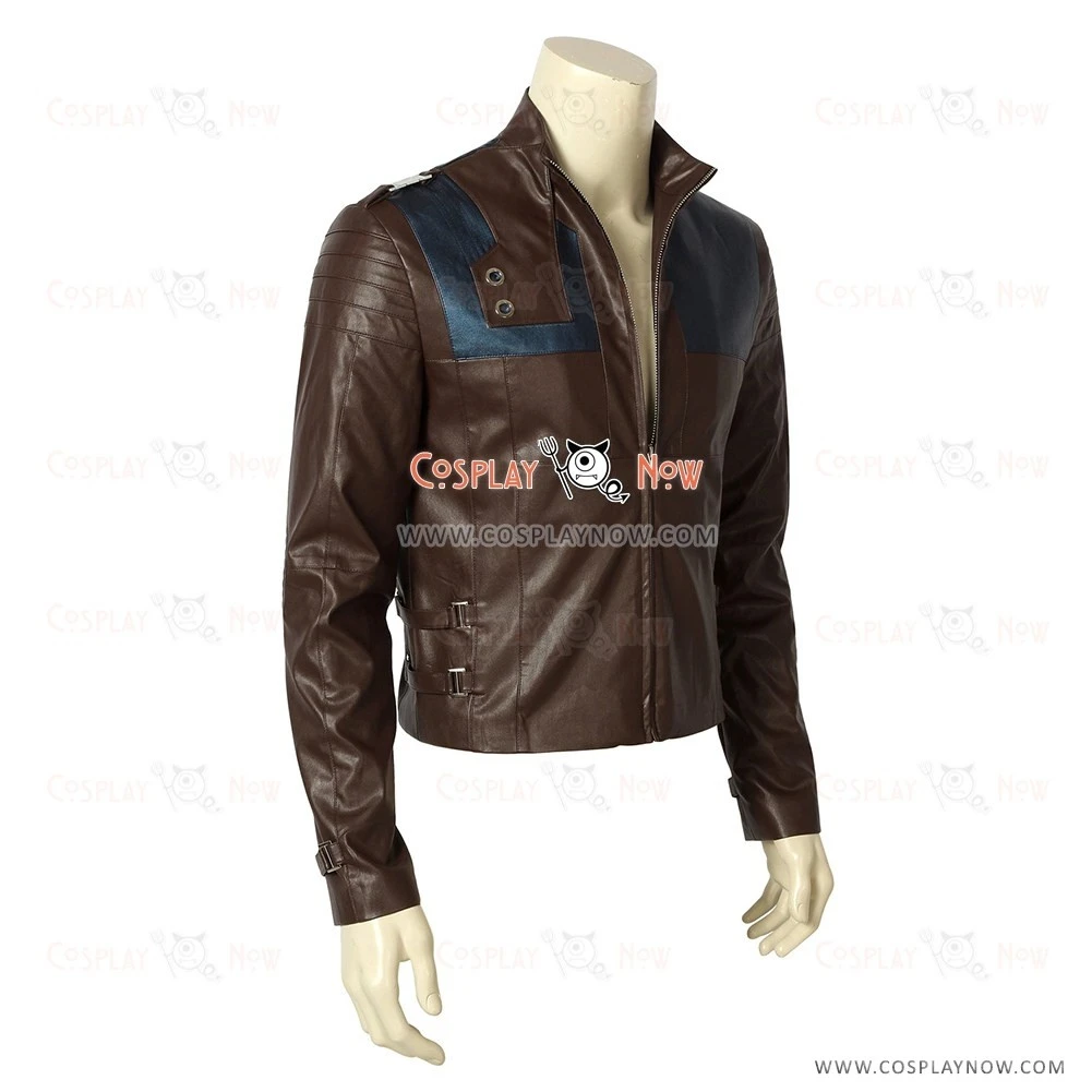 Krypton Cosplay Costume Seg-El Costume Brown Jacket 5 Krypton Cosplay Costume Seg-El Costume Brown Jacket - Image 3