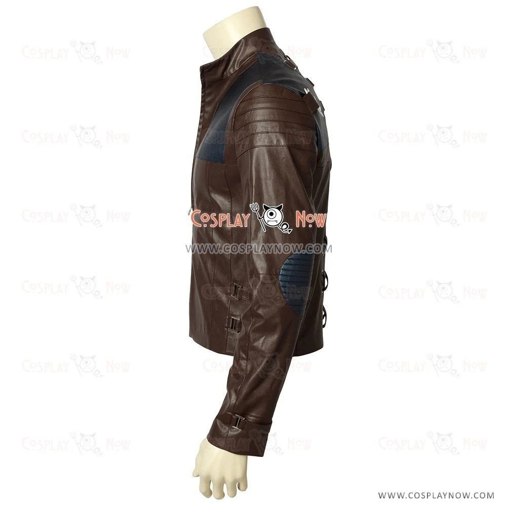 Krypton Cosplay Costume Seg-El Costume Brown Jacket 7 Krypton Cosplay Costume Seg-El Costume Brown Jacket - Image 5