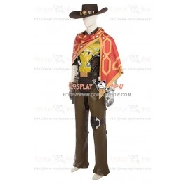 McCree Costume For Overwatch Cosplay Uniform 5 McCree Costume For Overwatch Cosplay Uniform - Image 3