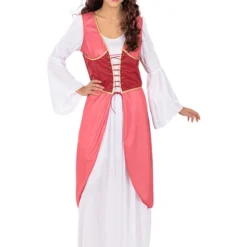 Medieval Princess Costume With Flowers For Women