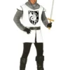 Mens White Medieval Knight Costume -Cosplaynow Shop mens white medieval knight costume