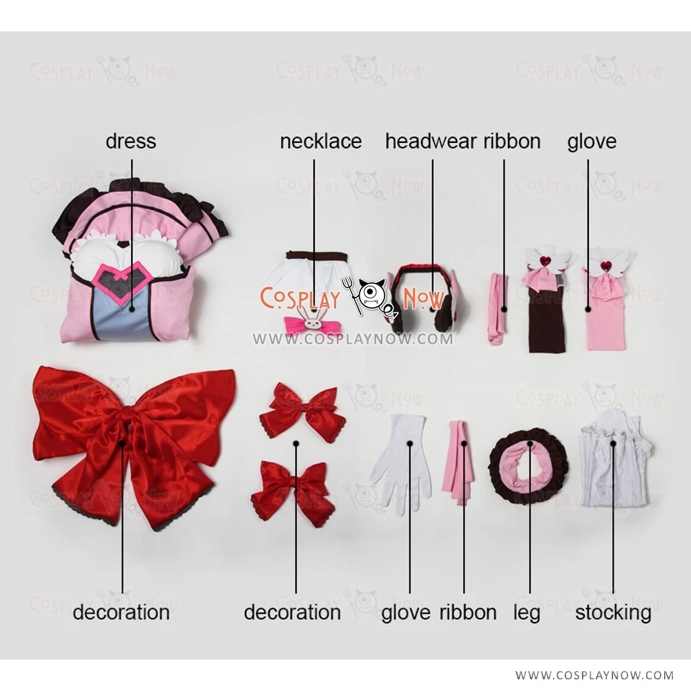 Overwatch OW Cosplay D.Va Costume Pink Dress 10 Overwatch OW Cosplay D.Va Costume Pink Dress - Image 8