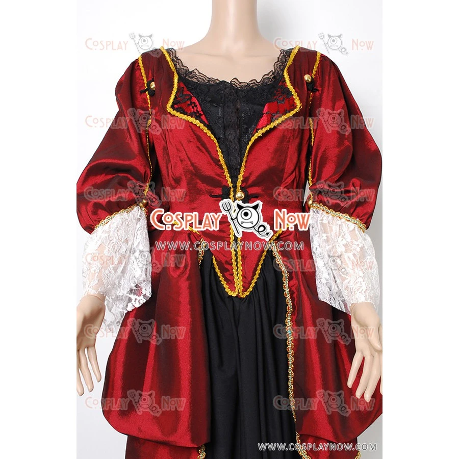 Pirates Of The Caribbean Elizabeth Swann Cosplay Costume 8 Pirates Of The Caribbean Elizabeth Swann Cosplay Costume - Image 6
