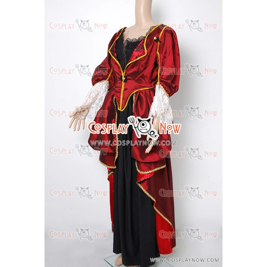 Pirates Of The Caribbean Elizabeth Swann Cosplay Costume 6 Pirates Of The Caribbean Elizabeth Swann Cosplay Costume - Image 4