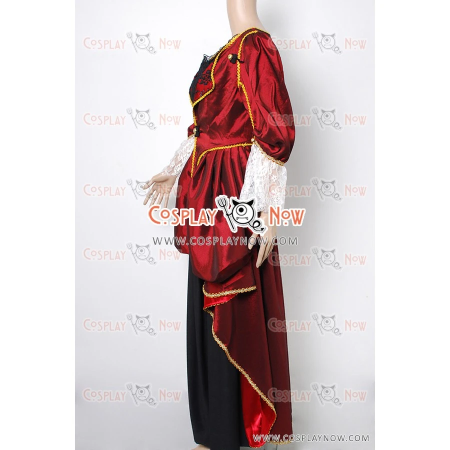 Pirates Of The Caribbean Elizabeth Swann Cosplay Costume 5 Pirates Of The Caribbean Elizabeth Swann Cosplay Costume - Image 3