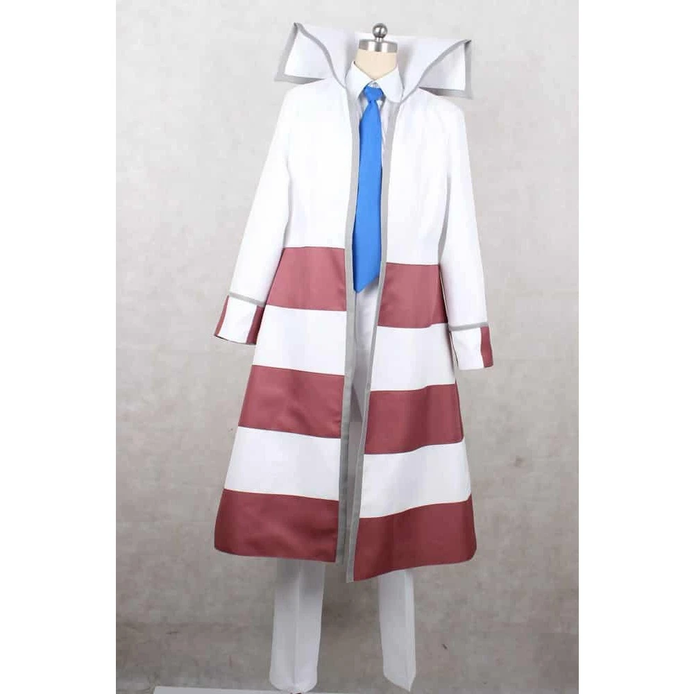 Pokemon Black And White Subway Boss Emmet Cosplay Costume 3 Pokemon Black And White Subway Boss Emmet Cosplay Costume