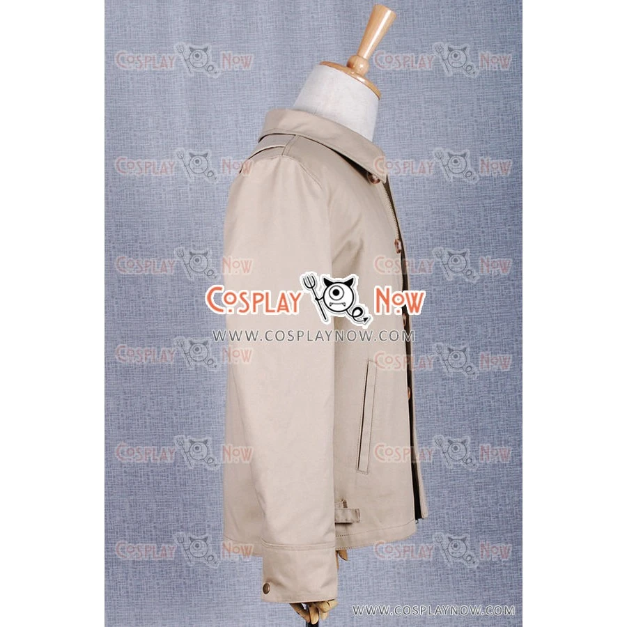 Smallville Clark Kent Button Jacket Cosplay Costume 6 Smallville Clark Kent Button Jacket Cosplay Costume - Image 4