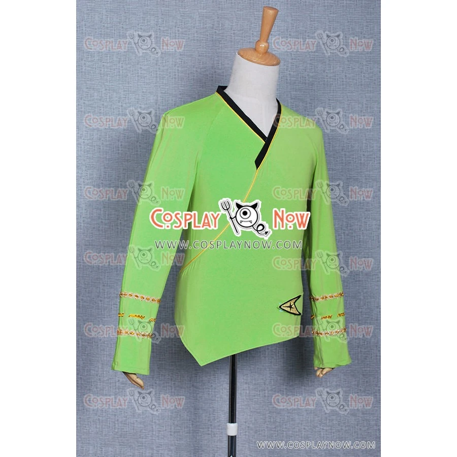 Star Trek Cosplay TOS Green Wrap Command Costume 4 Star Trek Cosplay TOS Green Wrap Command Costume - Image 2