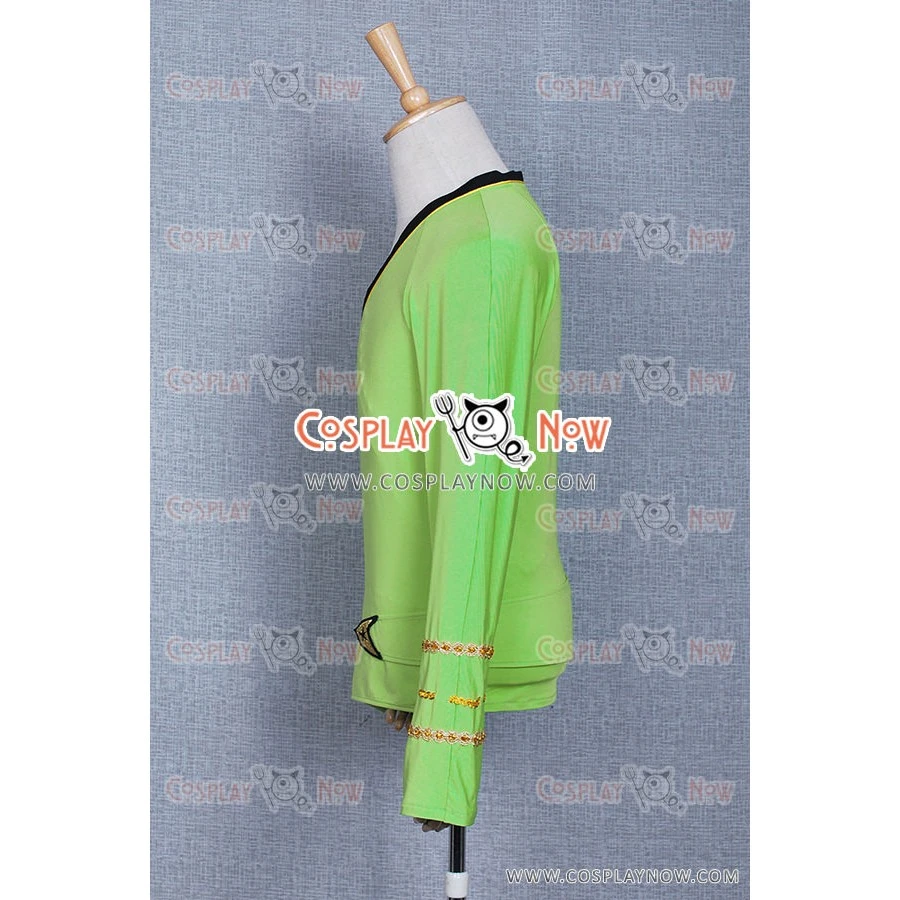 Star Trek Cosplay TOS Green Wrap Command Costume 7 Star Trek Cosplay TOS Green Wrap Command Costume - Image 5