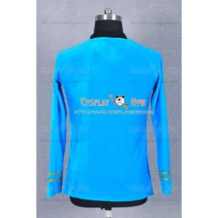 Star Trek TOS The Original Series Spock Blue Velour Shirt Uniform Costume -Cosplaynow Shop star trek tos the original series spock blue velour shirt uniform costume uk5440 2c2