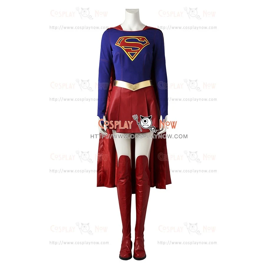 Superman Cosplay Supergirl Kara Zor-El Costume 3 Superman Cosplay Supergirl Kara Zor-El Costume