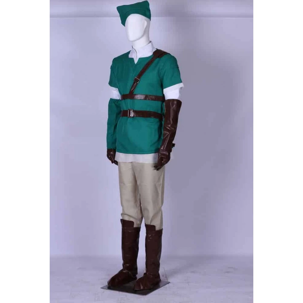 The Legend Of Zelda Link Cosplay Costume - 4 Edition 4 The Legend Of Zelda Link Cosplay Costume - 4 Edition - Image 2
