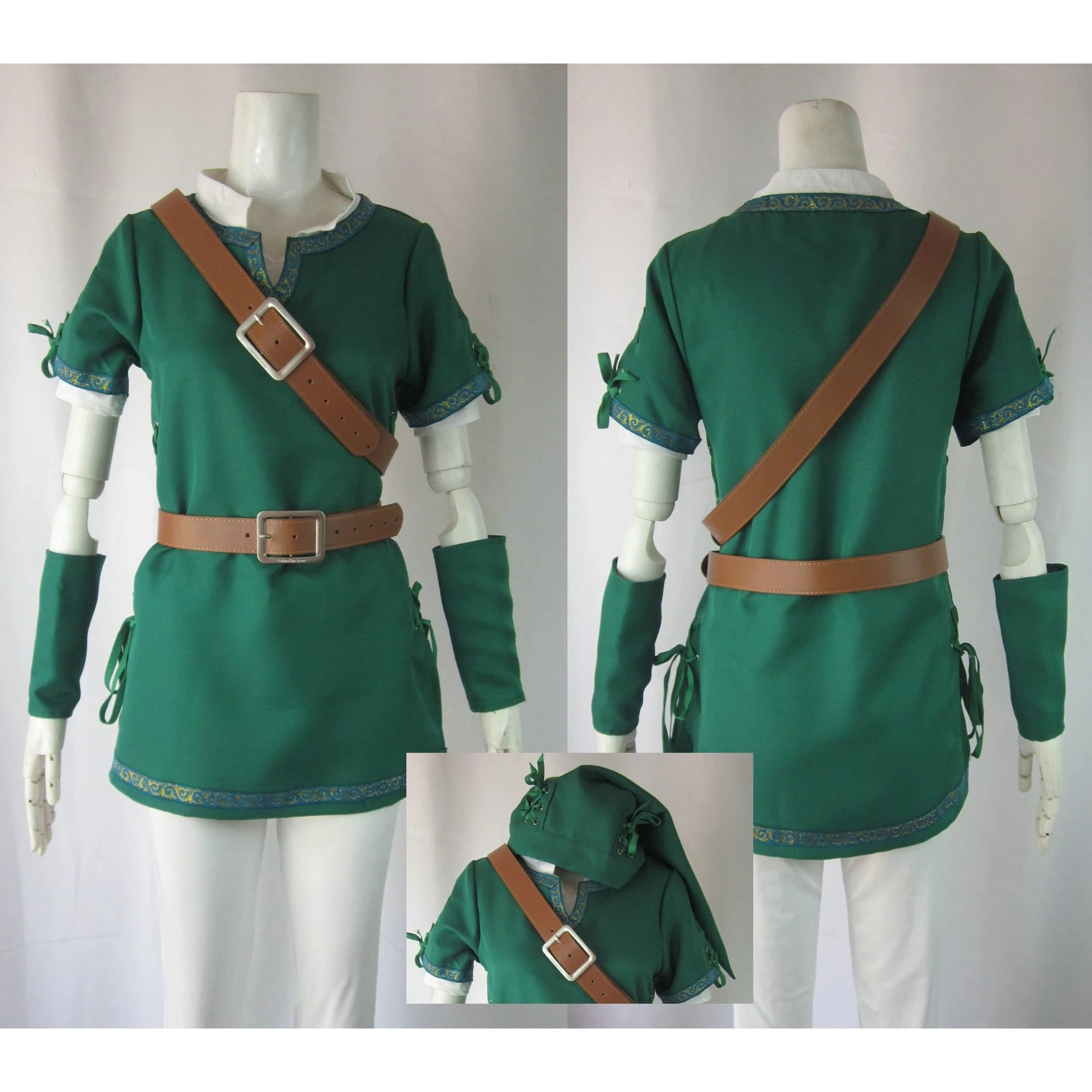 The Legend Of Zelda Link Cosplay Costume Green 3 The Legend Of Zelda Link Cosplay Costume Green
